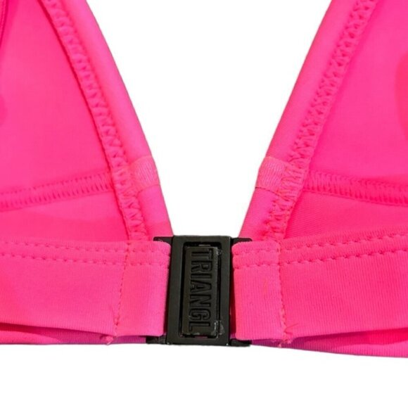 2 bikini tops-triangl neoprene top /Victoria’s Secret padded halter both size S - Picture 4 of 10